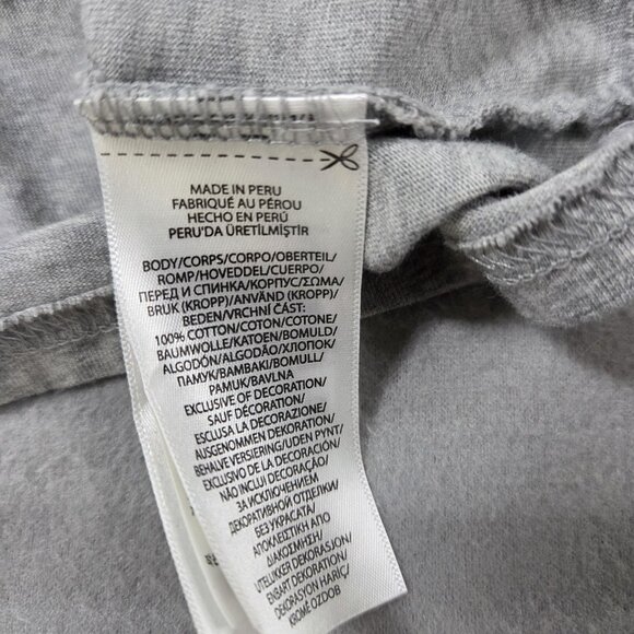 Polo Ralph Lauren Quarter Zip Hoodie Mens Medium Gray Big Pony Logo Spell Out - Picture 9 of 11